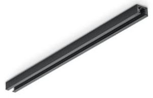 Czarna szyna 50cm natynkowa 3-fazowa Trio 700132 Duoline
