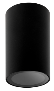 Czarna okrągła oprawa sufitowa punktowa GU10 Loonari (Oxyled) CROSTI LUCE 459352