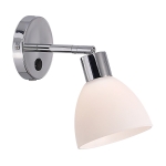Lampa ścienna kinkiet Nordlux 63191033 Ray E14 chrom regulacja włącznik kabel