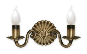 Klasyczny patynowany elegancki kinkiet Lemir O1001/K2 Prima 2xE14