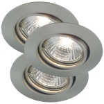Lampa sufitowa Podtynkowa Nordlux 54540132 Triton GU10 IP23 9cm regulowana zestaw 3 sztuk