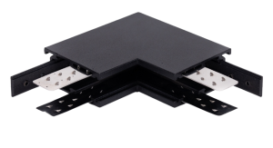 Czarny łącznik sufit - ściana zasilający do wąskich szynoprzewodów magnetycznych natynkowych głębokich Oxyled Miniline 706794 Typ B