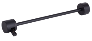 Czarny pojedynczy uchwyt sufitowy do wąskich szynoprzewodów magnetycznych natynkowych płytkich Oxyled Miniline 706916 Typ A