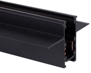 Czarny podtynkowy wąski głęboki szynoprzewód magnetyczny Loonari Miniline 706718 Typ C 3m