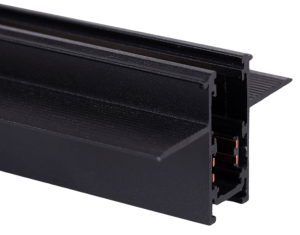 Czarny podtynkowy wąski głęboki szynoprzewód magnetyczny Loonari Miniline 706695 Typ C 2m