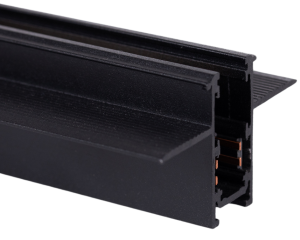 Czarny podtynkowy wąski głęboki szynoprzewód magnetyczny Loonari Miniline 707173 Typ C 1m