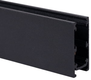 Czarny natynkowy wąski głęboki szynoprzewód magnetyczny Loonari Miniline 706657 Typ B 2m