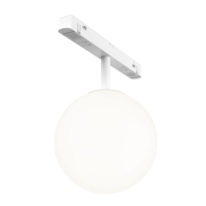 Biały reflektor alabastrowa kula na szynoprzewód magnetyczny Loonari MiniLine 706572 Ebro Tr LED 6W 3000K CRI90 330 stopni Kula 10cm