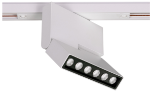 Biały reflektor na szynoprzewód magnetyczny Loonari MiniLine 706169 Dots Spot L LED 14W 3000K CRI90 36 stopni 29,3cm