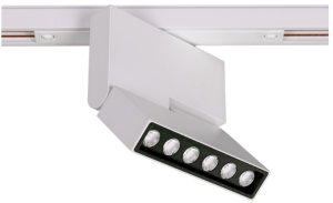 Biały reflektor na szynoprzewód magnetyczny Loonari MiniLine 706138 Dots Spot S LED 10W 4000K CRI90 36 stopni 19,7cm