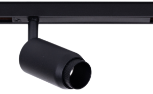 Czarny reflektor na szynoprzewód magnetyczny Loonari MiniLine 706428 Zoom Spot LED 6W 3000K CRI90 15-36 stopni