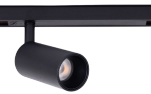 Czarny reflektor na szynoprzewód magnetyczny Loonari MiniLine 706381 Spot L LED 14W 3000K CRI90 50 stopni Tubka 12,6cm x 5,5cm