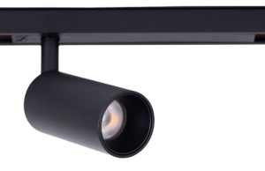 Czarny reflektor na szynoprzewód magnetyczny Loonari MiniLine 706312 Spot S LED 6W 4000K CRI90 50 stopni Tubka 7cm x 3,4cm