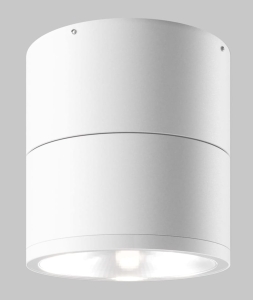 Biała zewnętrzna łamana lampa sufitowa tuba Maytoni O310CL-L12W3K Spin LED 12W 3000K IP54