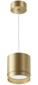 Mosiężna okrągła lampa wisząca walec Maytoni P088PL-GX53-MG Polar GX53 8,2cm