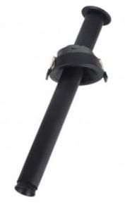 Czarna matowa lampa podtynkowa z regulacją wysokości Azzardo AZ6084 Milis Dimm LED 6W 3230K