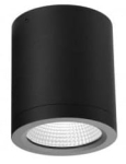 Lampa natynkowa tuba czarny mat Azzardo AZ6027 Conyon IP54 15W CCT Switch LED 3000K/4000K/6000K 10,2cm