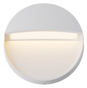 Zewnętrzna okrągła biała lampa elewacyjna Maytoni O046SL-L3W3K Mane LED 3W 3000K IP54