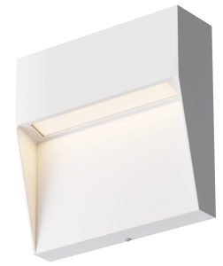 Zewnętrzna kwadratowa biała lampa elewacyjna Maytoni O047SL-L3W3K Mane LED 3W 3000K IP54