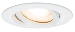 Biała hermetyczna lampa podtynkowa do łazienki pod prysznic Light Prestige LP-4425/1RM WH Lagos GU10 IP65 4,5cm x 9,3cm