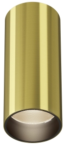 Mosiężna tuba sufitowa lampa punktowa spot Maytoni C056CL-L12W3K-W-BS Focus LED 12W 3000K 50stopni 12,5cm x 5,2cm