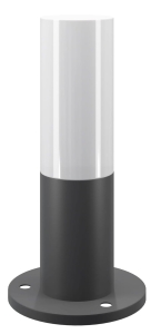 Grafitowy zewnętrzny cylindryczny słupek oświetleniowy Maytoni O418FL-01GR Willis E27 IP54 30cm