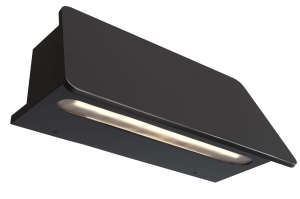 Grafitowy zewnętrzny kinkiet elewacyjny Maytoni O429WL-L6GF3K Trupp LED 6W 3000K IP54