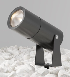 Grafitowy zewnętrzny reflektor wbijany w ziemię Maytoni O050FL-L5GF3K Bren LED 5W 3000K IP65