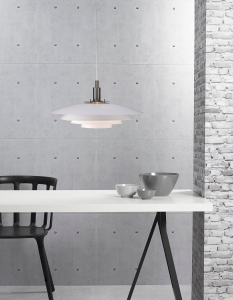 Lampa Wisząca Skandynawska DFTP Nordlux 39489901 Bretagne G9 38cm x 200cm biały