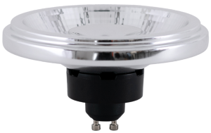 Ściemniana srebrna żarówka LED ES111 Loonari (Oxyled) Essential PerfectColor 892541 GU10 12W 750lm CRI90 4000K 30stopni