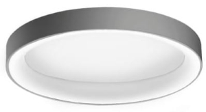 Szary okrągły szeroki plafon sufitowy ledowy Azzardo AZ3447 Sovana LED 80W 2700K 78cm