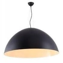 Szeroka duża kopułowa czarna lampa wisząca Azzardo AZ1403 Magma E27 70cm