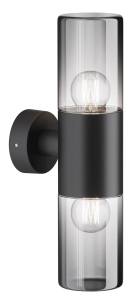 Zewnętrzna lampa elewacyjna grafitowy walec i szklane klosze Maytoni O432WL-02GF Amas 2xE27 IP54