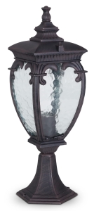 Klasyczna lampa ogrodowa stojąca w kolorze brązu Maytoni O414FL-01BZ Fleur E27 IP44 48,5cm