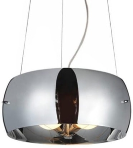 Okrągła chromowana lampa sufitowa wisząca Azzardo AZ0844 Cosmo 3xE27 50cm