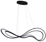 Lampa wisząca designerska czarna Azzardo AZ5733 Twist Pendant 3-step Dimm BK LED 60W 3000K