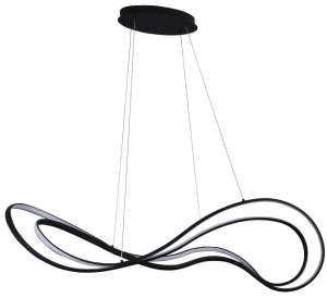 Lampa wisząca designerska czarna Azzardo AZ5733 Twist Pendant 3-step Dimm BK LED 60W 3000K