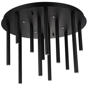 Lampa sufitowa plafon wielopunktowy czarny Azzardo AZ5753 Ilios 12 Top 3-step Dimm LED 64W 3000K
