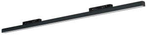 Czarny reflektor na szynoprzewód magnetyczny ściemnialny i na dwa obwody Azzardo AZ6239 Alfa 2Line Saga LED 48W 3000/4000/6000K 120stopni 86,6cm