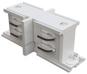 Biały łącznik wewnętrzny prosty do szynoprzewodów natynkowych i podtynkowych 3-fazowych Azzardo AZ2982 3Line