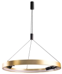 Lampa wisząca pierścień czarna/złota Azzardo AZ5835 Serafino Pendant 80 3-step Dimm LED 43W 3000K