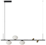 Lampa wisząca designerska czarna/biała/złota Azzardo AZ5640 Trasimeno 120 LED 3000K 3xG9