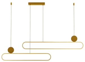 Lampa wisząca nowoczesna złota Azzardo AZ5780 Nicodemo V2 Pendant 3000K 3-step Dimm LED 60W 3000K