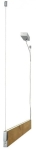 Ledowa lampa wisząca długa brązowa belka Azzardo AZ1686 Norman LED 29W 3000K 104cm