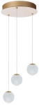 Lampa wisząca wielopunktowa złota Azzardo AZ6020 Edem 3 Round LED 21W 3000K