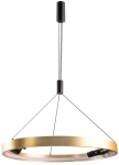 Lampa wisząca pierścień czarna/złota Azzardo AZ5834 Serafino Pendant 60 3-step Dimm LED 34W 3000K