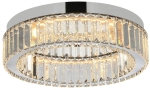 Lampa sufitowa plafon kryształowy chrom Azzardo AZ5783 Spark Top 40 Dimm LED 30W 3000K 40cm