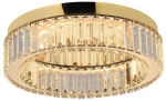 Lampa sufitowa plafon kryształowy złoty Azzardo AZ5782 Spark Top 40 Dimm LED 30W 3000K 40cm