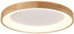 Okrągły drewniany ledowy plafon sufitowy Azzardo AZ2697 Silvam LED 30W 3000K 45cm