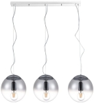 Lampa wisząca trzy szklane kule na listwie Azzardo AZ3103 Iris 3xE27 95cm